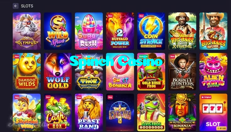 Spinch Casino casino presented on mobile device in Pakistan with slots and live games